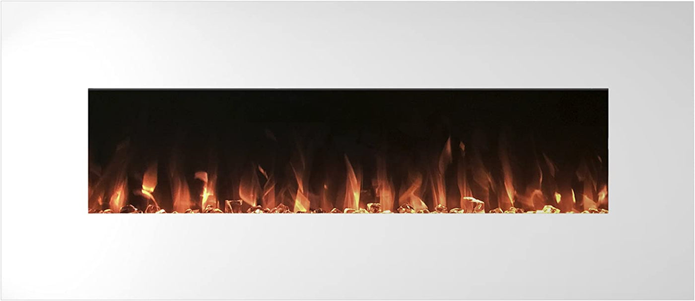 Northwest 50 in. Electric Fireplace Color Changing Wall in White-$220