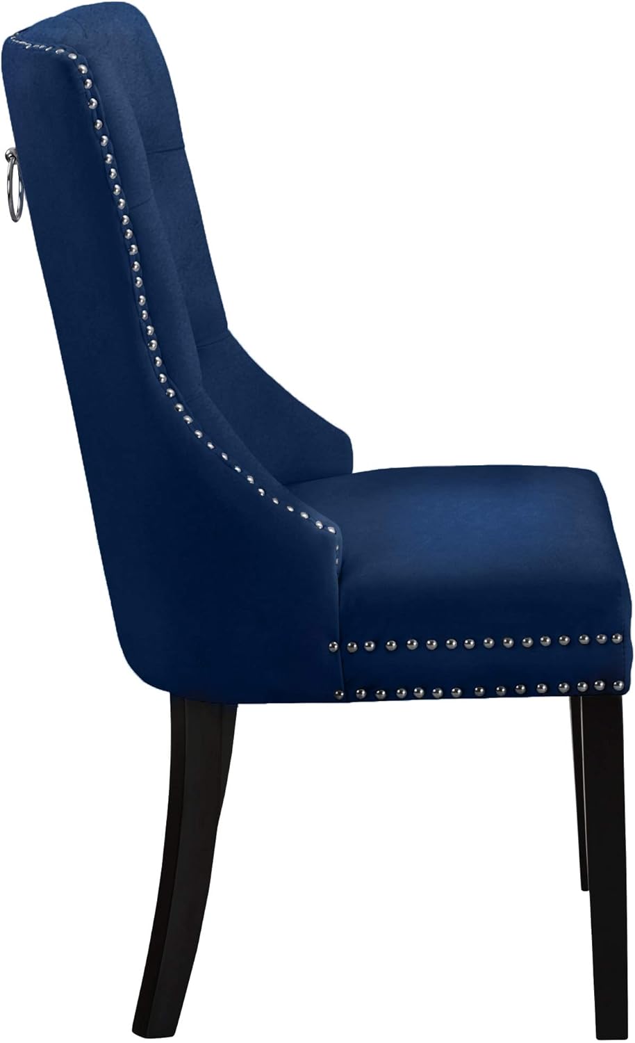 Meridian Furniture 740Navy-C Nikki Collection Modern | Velvet Dining Chair - $190