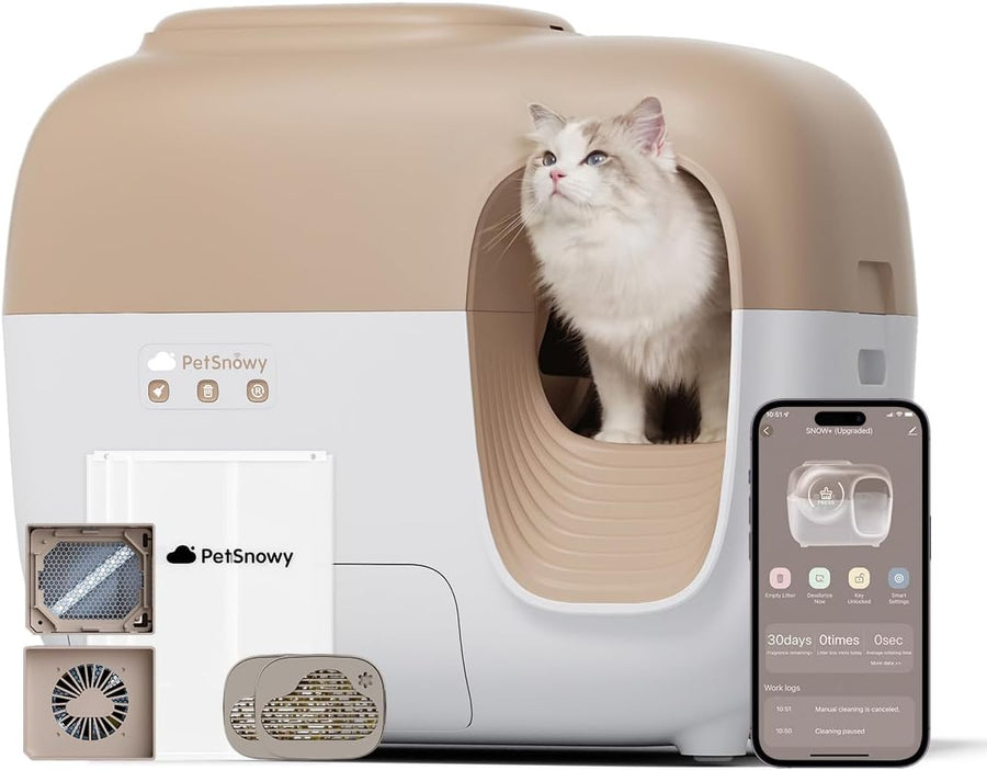 (Upgraded Premium Version) Snow+ Automatic Cat Litter Box Self Cleaning Litter Box - $410