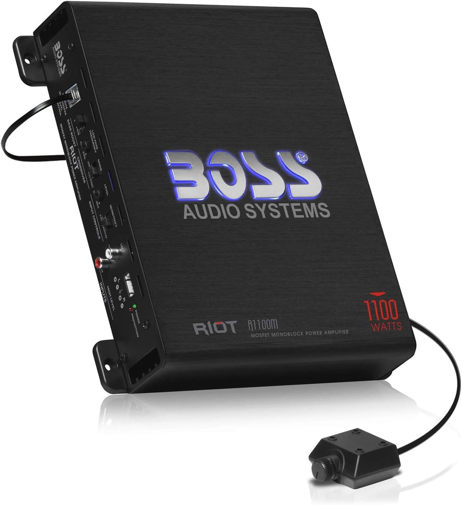 BOSS Audio Systems R1100M-P Riot Series Car Audio Subwoofer Amplifier - $80