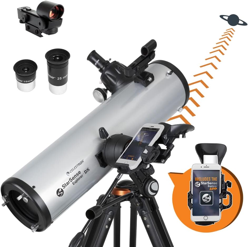 CELESTRON StarSense Explorer DX 130AZ Smartphone App-Enabled Telescope - $260