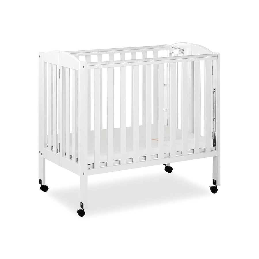 Dream On Me 3 in 1 Portable Folding Stationary Side Crib in White - $100