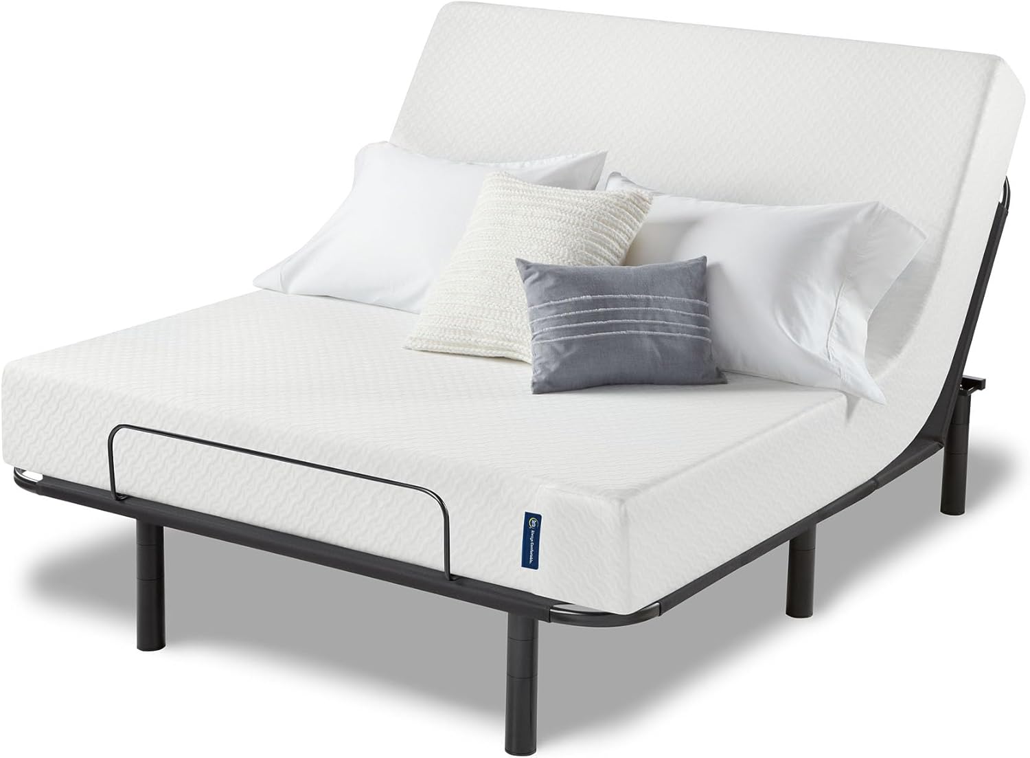 Serta - 8 inch Cooling Gel Memory Foam Mattress, Queen Size, Medium-Firm, White - $270