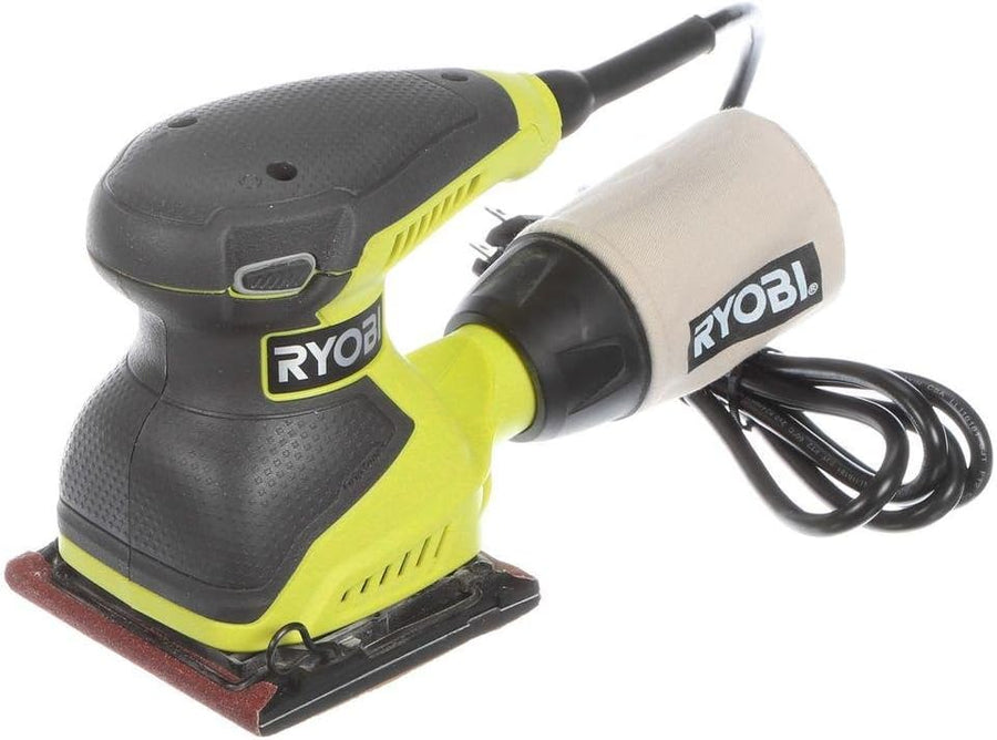 Ryobi S652DGK Corded 2 Amp 1/4 Inch 14,000 OBM Squared Orbital Sheet Sander - $30