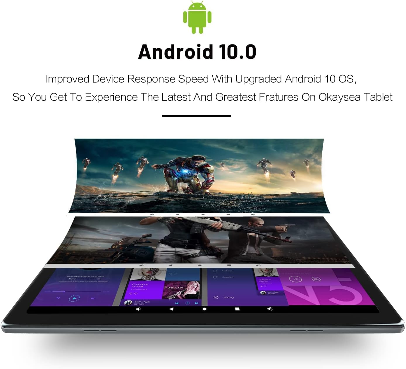 Okaysea Tablet 10.1 Inch Quad-Core 32GB Android - $40