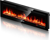 Electric Fireplace 60Inch,Realistic Flame Electric Fireplace Heater,Log Set - $130