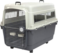 SportPet Designs Plastic Kennels Rolling Plastic Airline Approved Wire Door - $115