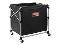 Rubbermaid Commercial Products, Collapsible X Cart, Black, Steel 8 Bushel Bin - $105