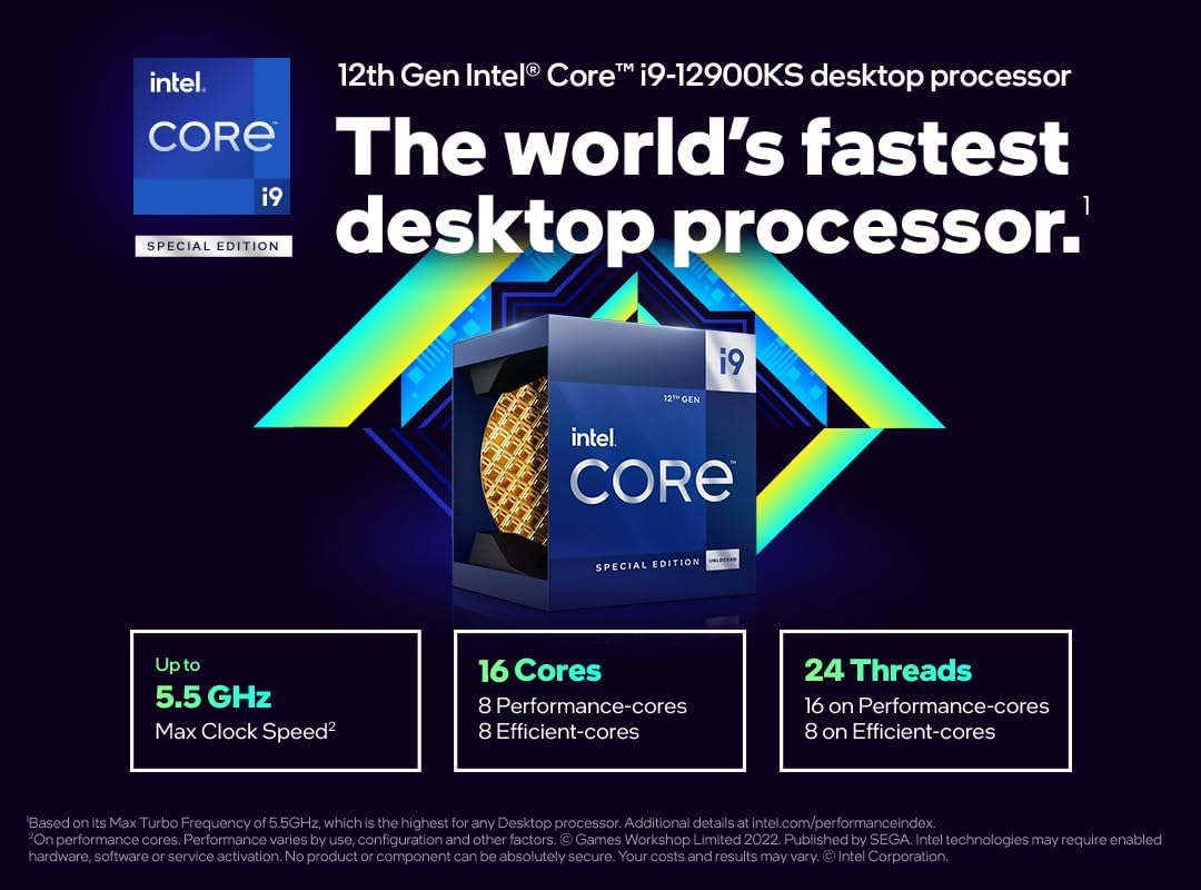 Intel Core i9 (12th Gen) i9-12900KS Gaming Desktop Processor - $240