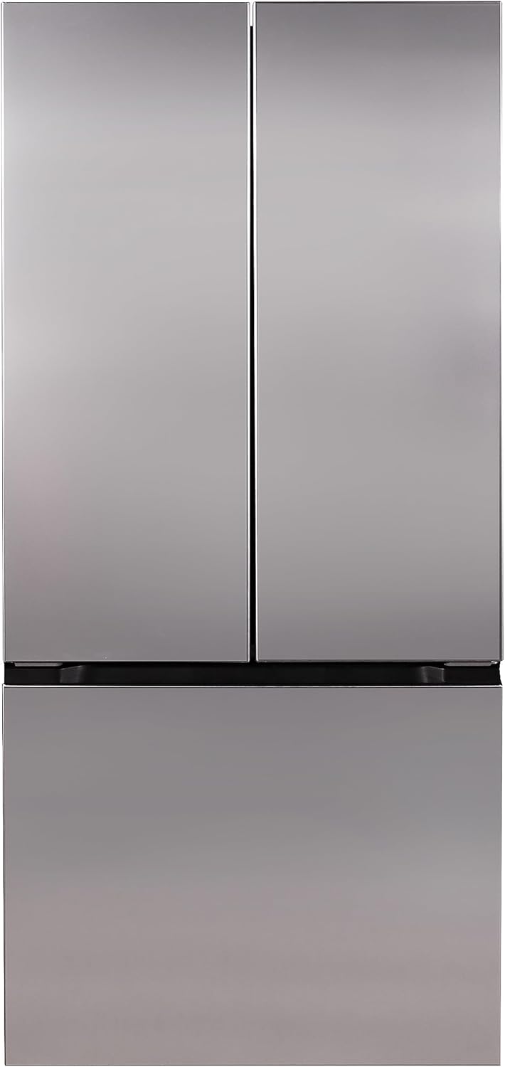 West Bend Frost Free French Door Refrigerator, 17.5-Cu.Ft, Metallic - $755