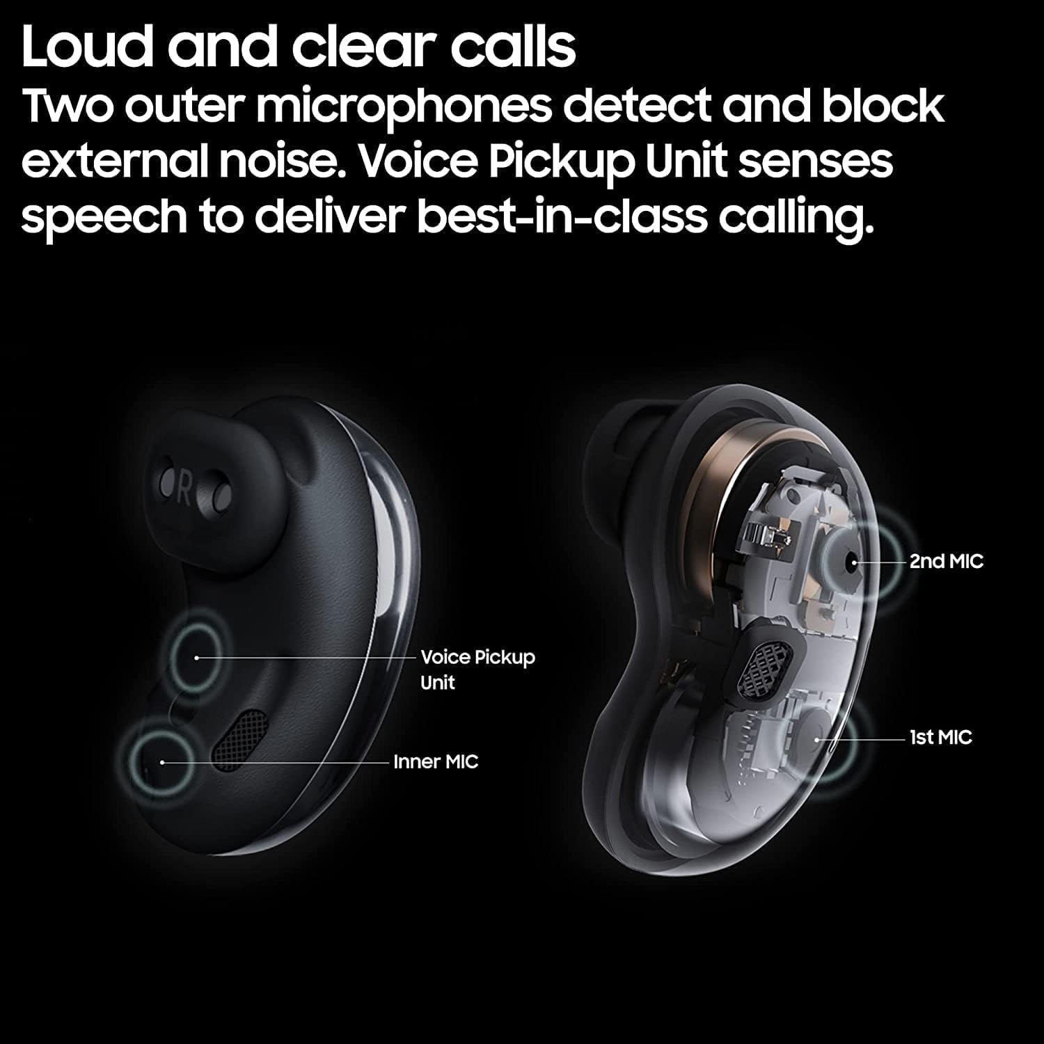 SAMSUNG Galaxy Buds Live True Wireless Earbuds US Version, Mystic Black - $85