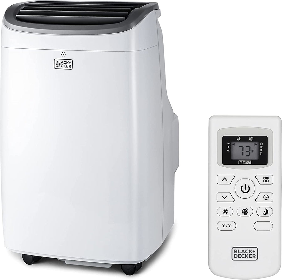 BLACK+DECKER 8,000 BTU Portable Air Conditioner up to 350 Sq, White - $250