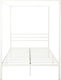 ZINUS Patricia White Metal Canopy Platform Bed Frame, Full - $125