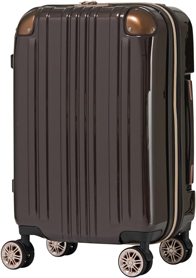 LEGEND WALKER] Zipper type Hardside Luggage, 24 inch, Mocha - $145