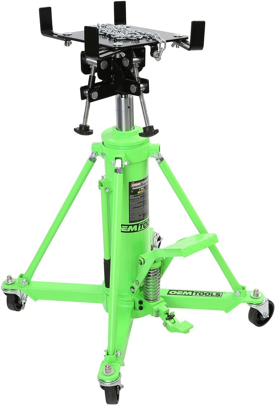 OEMTOOLS 26842 Transmission Jack, 1 Ton 2 Stage Telescoping High