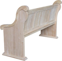 IC International Concepts, Sanctuary Bench, Solid Real Wood, Sturdy Parawood, - $315