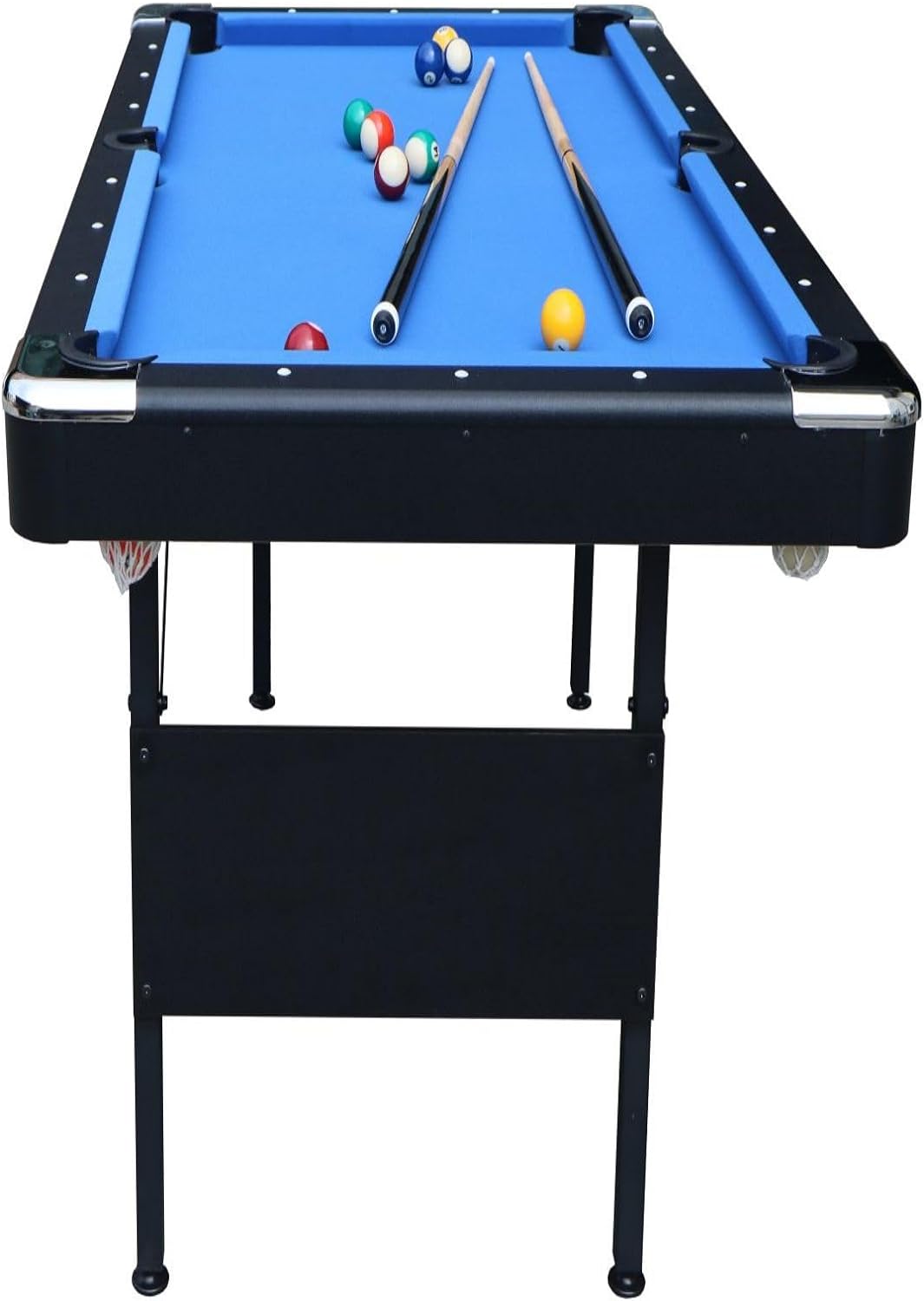 5.5 FT Billiards Table, Stable Portable Pool Table with Full Set of Balls - $180