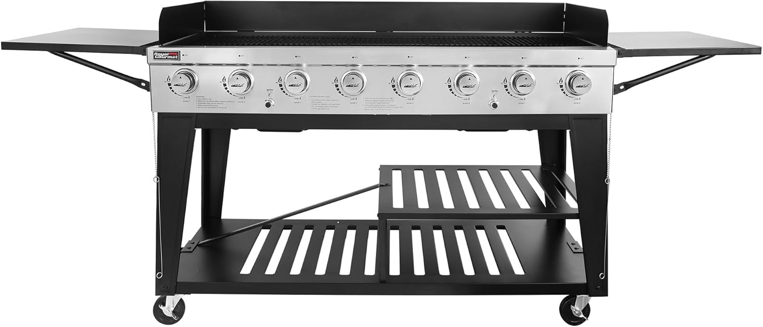 Royal Gourmet 8-Burner Gas Grill, 104,000 BTU Liquid Propane Grill - $285