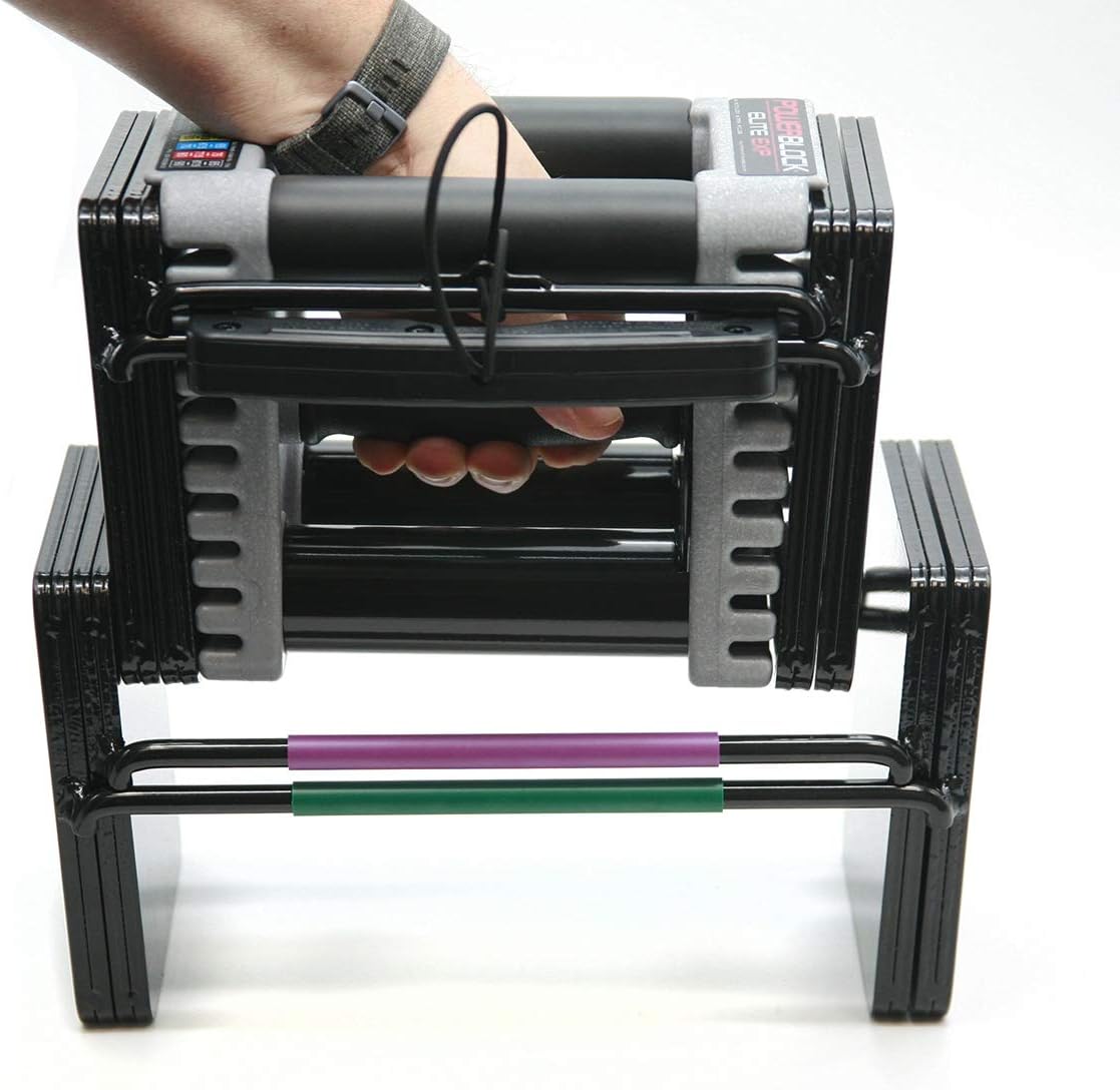 PowerBlock Elite EXP Adjustable Dumbbells, Sold in Pairs, Stage 1, 5-50 lb. - $215