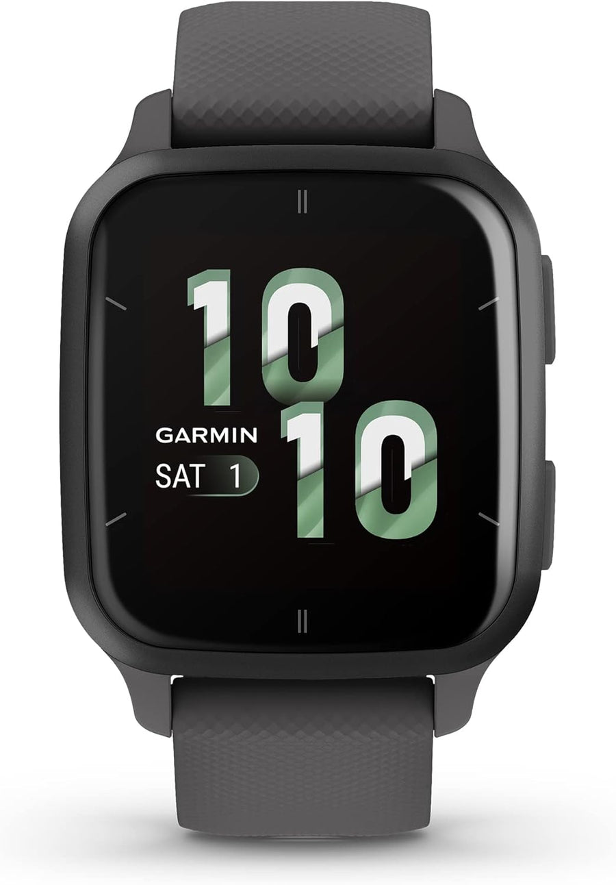 Garmin Venu Sq 2 - Music Edition, GPS Smartwatch, AMOLED Display, Slate and Black - $180