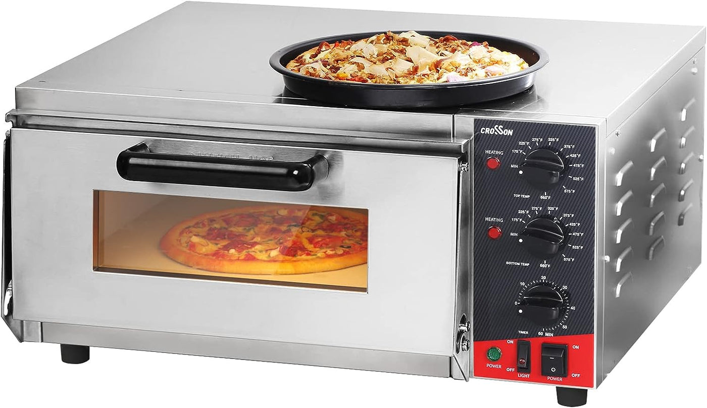 CROSSON ETL Listed Countertop Electric Indoor Commercial Pizza Oven - $160