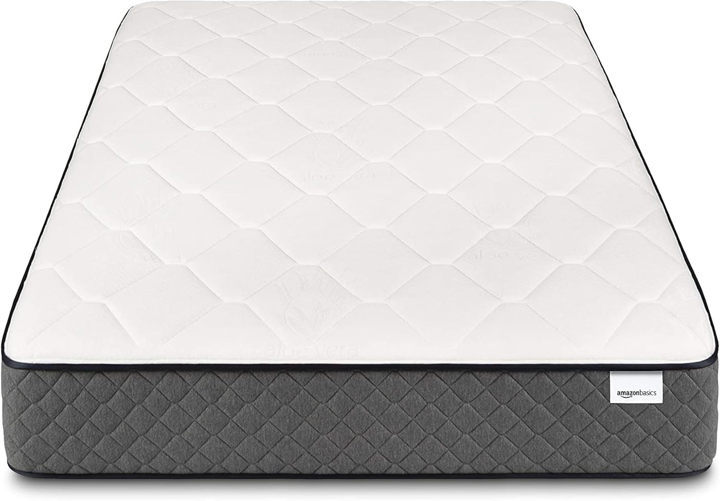 Amazon Basics Memory Foam Mattress, King Size Mattress, Hybrid, 12 Inch, White/Gray - $220