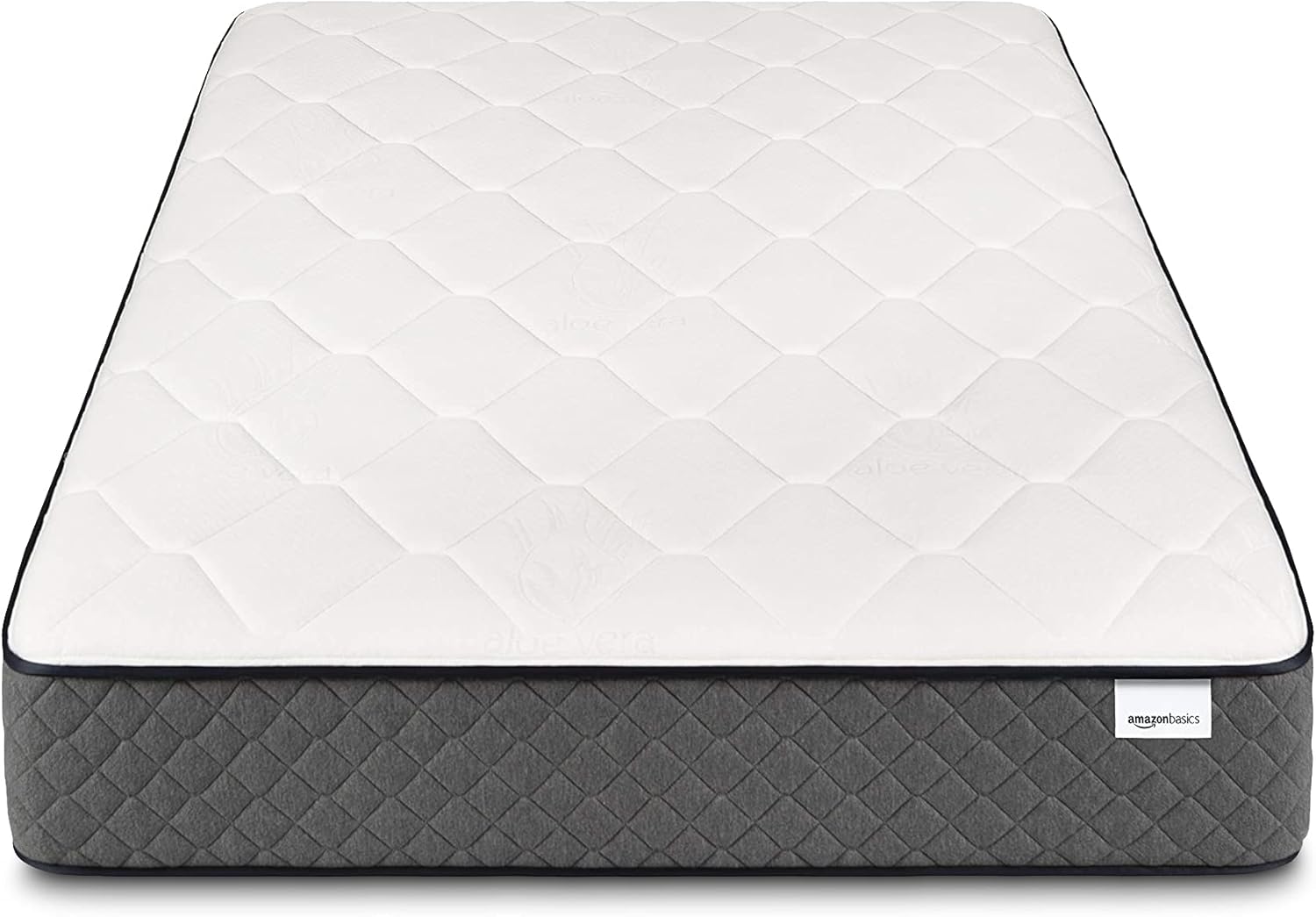Amazon Basics Memory Foam Mattress, King Size Mattress, Hybrid, 12 Inch, White/Gray - $220