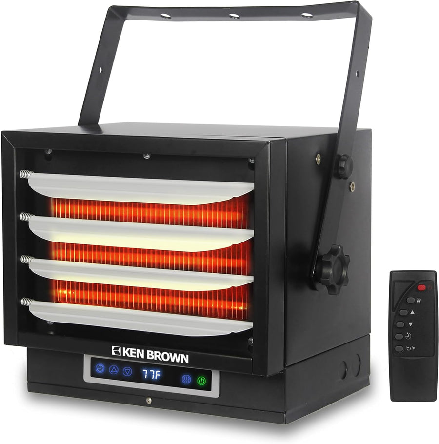 7500W Electric Garage Heater, Hardwired Digital Fan Forced Ceiling Mount Heater - $115