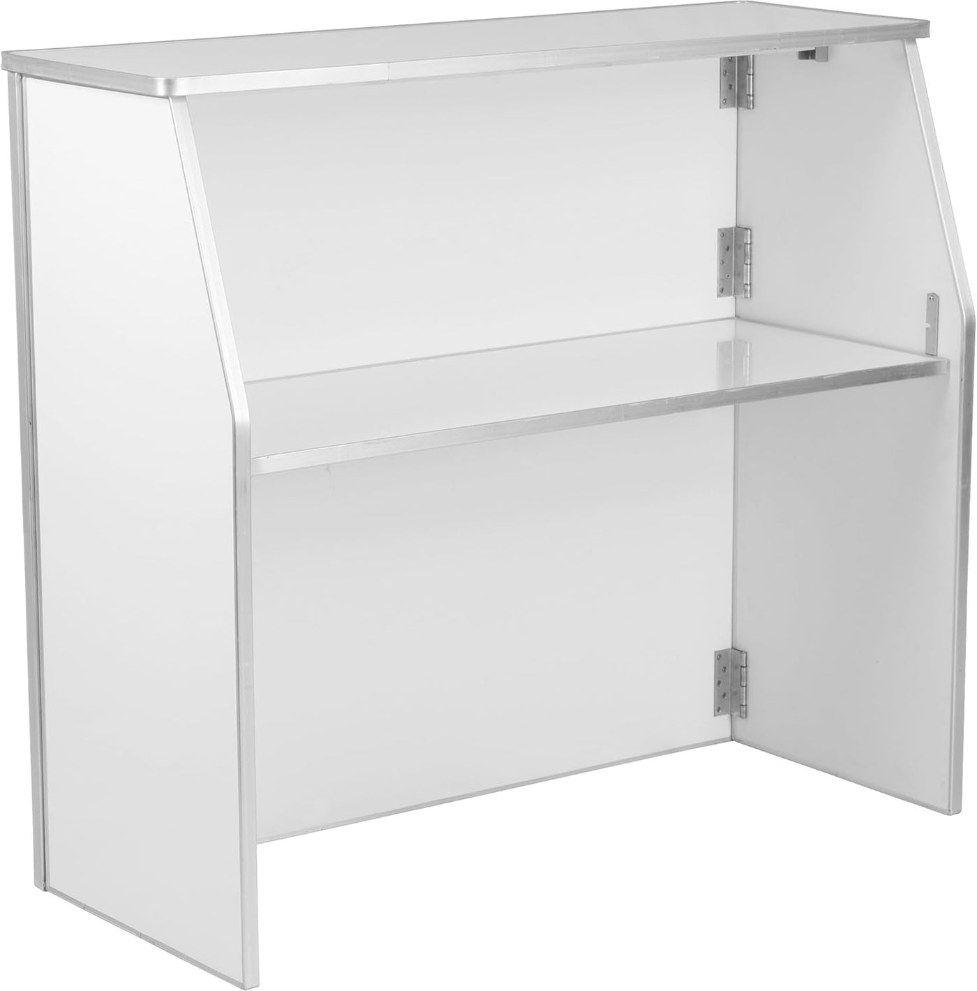 Flash Furniture 4' Folding Portable Event Bar with Top and Middle Shelves - $230