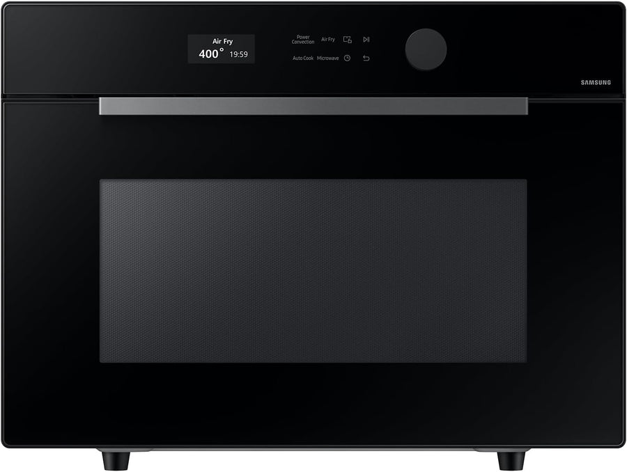 Samsung 1.2 cu. ft Convection Air Fry, Black Glass, Countertop Microwave - $320