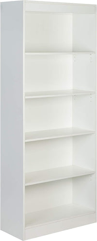 OneSpace Essentials 5-Tier Bookshelf, White - $90