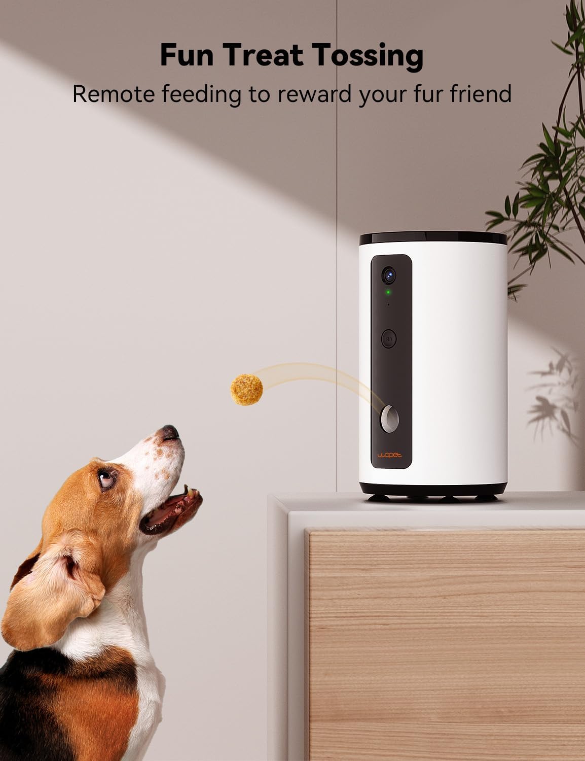 WOpet Smart Pet Camera:Dog Treat Dispenser, Full HD WiFi Pet Camera with  Night Vision for