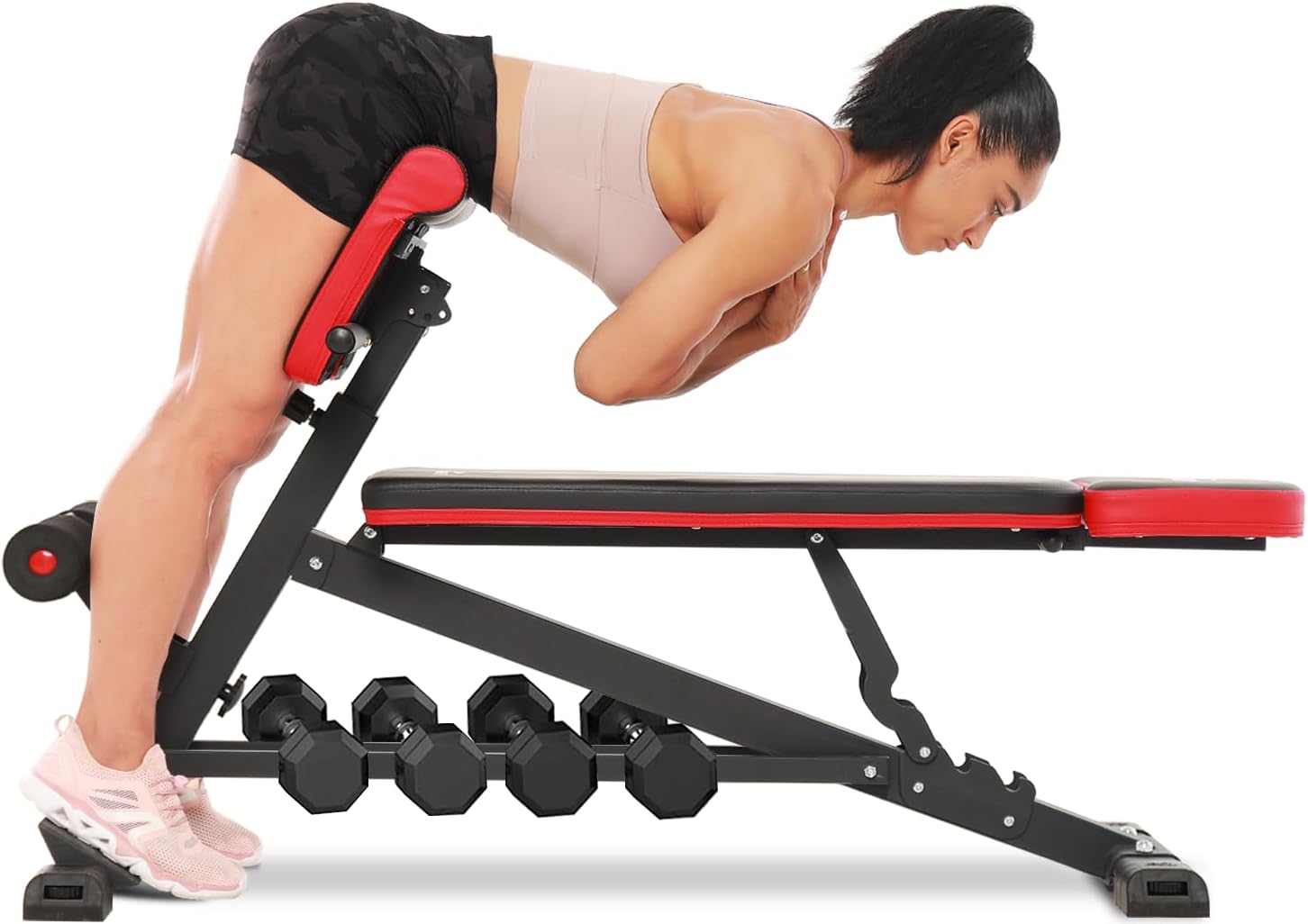FLYBIRD 3 in 1 Workout Bench, Roman Chair, Weight Bench and Sit Up Bench - $90
