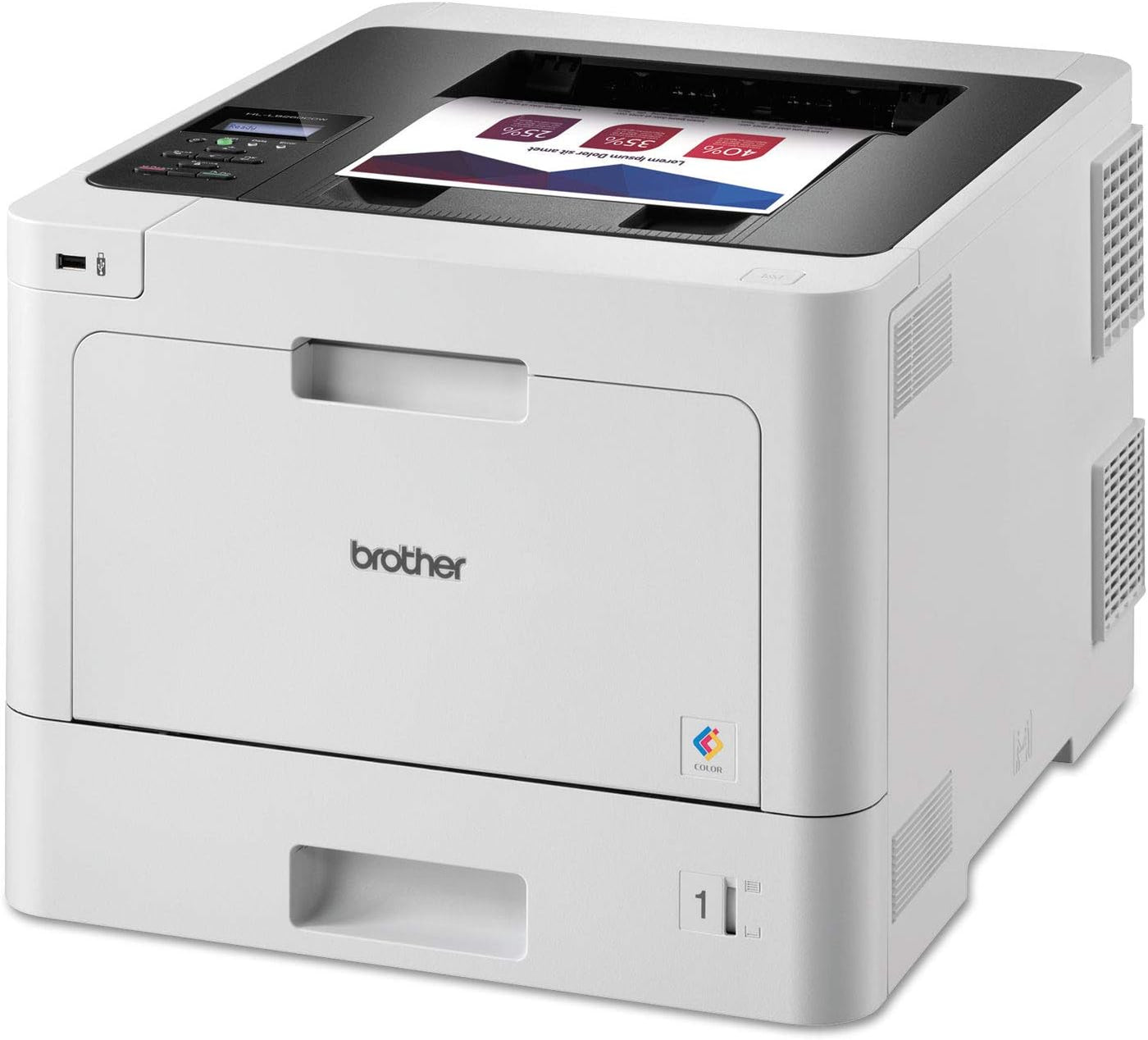 Brother HL-L8260CDW Business Color Laser Printer, Duplex Printing,White - $285
