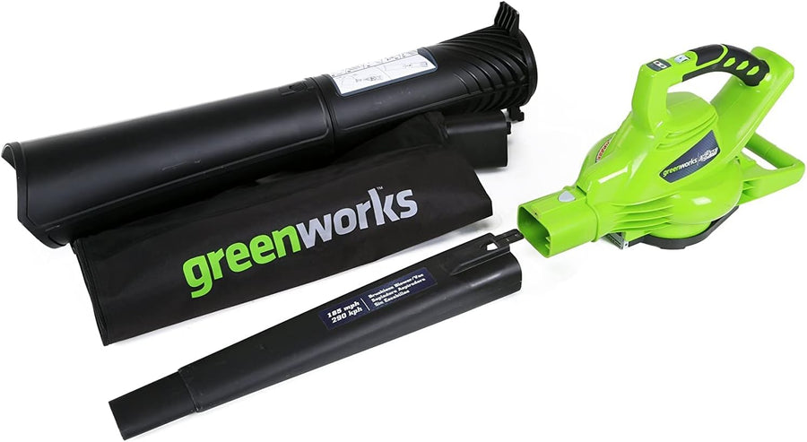 Greenworks 40V Cordless Brushless Leaf Blower / Vacuum, Tool Only - $50