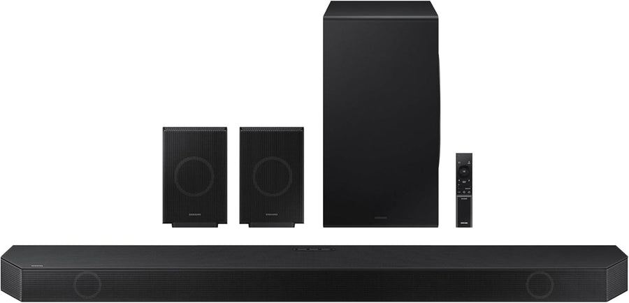 SAMSUNG Q990D 11.1.4ch Soundbar w/Wireless Dolby Atmos Audio, Rear Speaker Included - $630