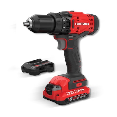 CRAFTSMAN V20 20-volt Max 1/2-in Cordless Drill (1-Battery & Charger Included) - $50