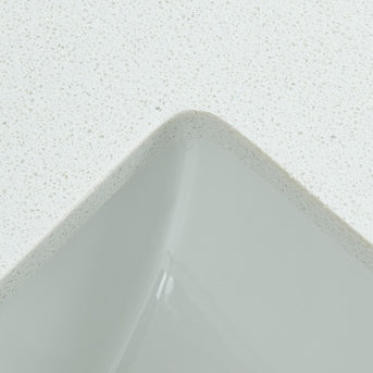 allen + roth Meridian 61-in White Marble Undermount Double Sink Bath Vanity Top - $240