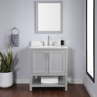 Style Selections Keary 37-in Light Grey Undermount Single Sink Bath Vanity with Top - $435