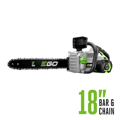 EGO POWER+ 56-volt 18-in Brushless Battery 4 Amp 4 Ah Chainsaw - $225