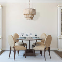 Aiwen 1 -Light White Bohemian/global For Use in Bedrooms, Dining Rooms Chandelier - $60
