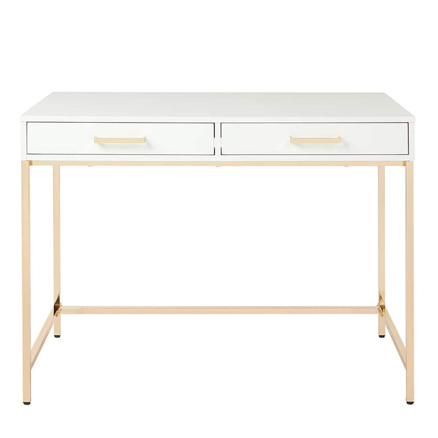 OSP Home Furnishings - Alios Desk - White/Rose Gold - $170