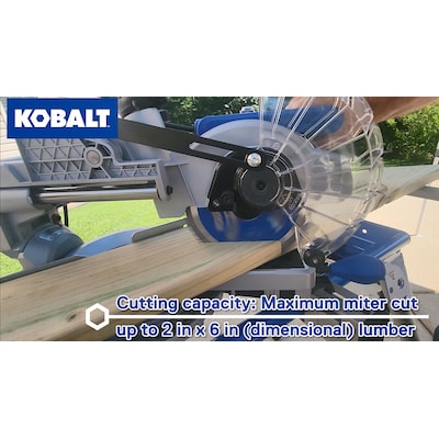 Kobalt Compact 7-1/4-in 10-Amp Single Bevel Sliding Compound Corded Miter Saw - $120