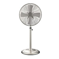 Utilitech 16-in 120-Volt 3-Speed Indoor Nickel Brushed Oscillating Pedestal Fan - $55