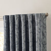 allen + roth 84-in Navy Blackout Thermal Lined Back Tab Single Curtain Panel -  $20