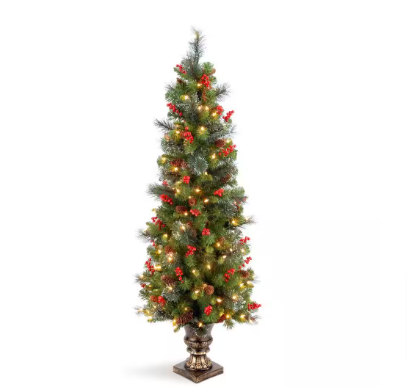 National Tree Company 5 ft. Crestwood Spruce Entrance Artificial Christmas Tree - $80