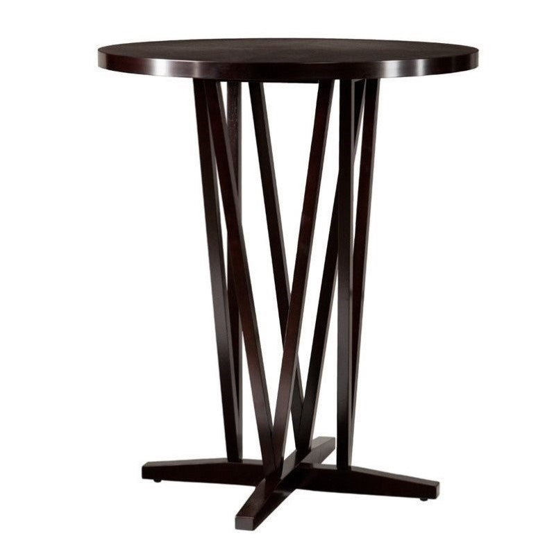 SEI Furniture Devon Round Bar Table In Dark Espresso - $140