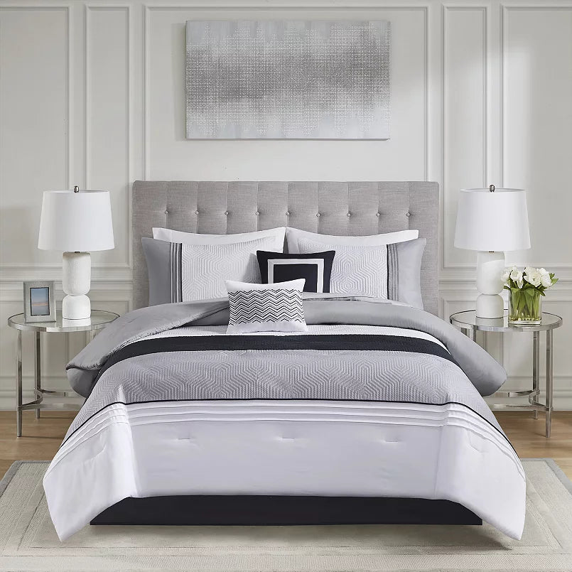 Madison Park Greer 6-Piece Comforter Set with Coordinating Pillows - $50