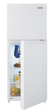 Magic Chef 10.1 cu. ft. Top Freezer Refrigerator in White (Slightly Dented) - $240
