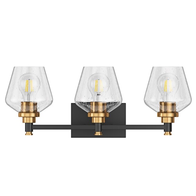 Aiwen 21.85-in 3 -Light Black Modern/contemporary Vanity light - $40